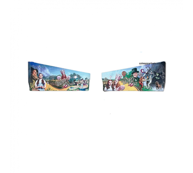 JERSEY JACK WOZ WIZARD OF OZ STANDARD Pinball Machine 2 pc. Cabinet Decal Set #61-000001-XX (5530)  