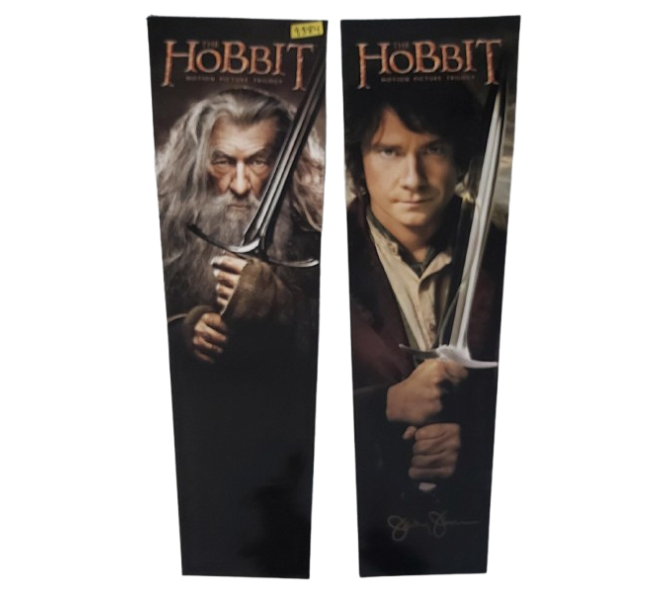 JJP THE HOBBIT Pinball Backbox Head DECAL Set LEFT #61-006003-00 & RIGHT Side #61-6004-00 - SIGNED (9384) 