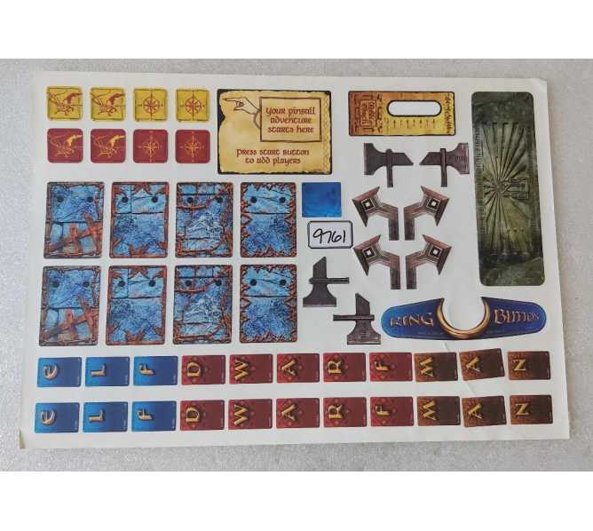 JJP THE HOBBIT Pinball Machine DECAL Set #9761 