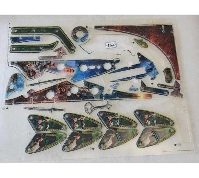 JJP THE HOBBIT Pinball Machine INCOMPLETE Plastic Set #30-003003-XX (9760) 