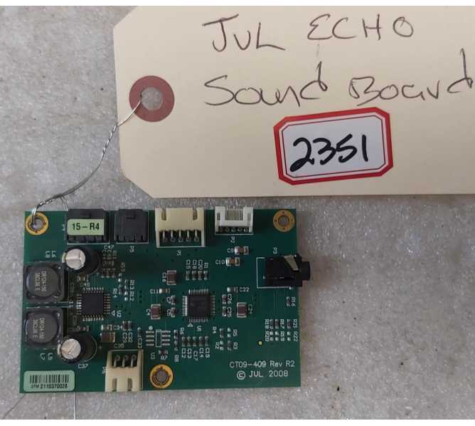 JVL ECHO Arcade Game SOUND Board #CT09-409 wout metal housing (2351) 