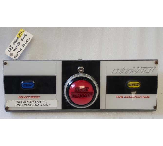 LAI Games COLOR MATCH Redemption Arcade Game CONTROL PANEL #8996 