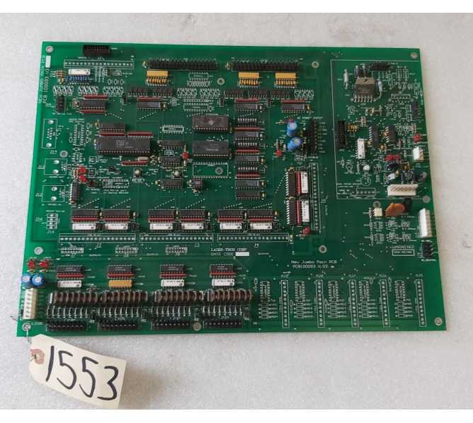 LAZER TRON NEW JUMBO Arcade Game MAIN Board #100093 V3 (1553) 