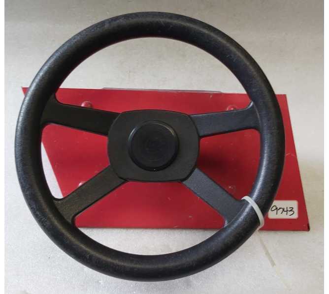 LELAND IRONMAN IVAN STEWART'S SUPER OFF ROAD Arcade Game RED STEERING WHEEL ASSEMBLY #9743