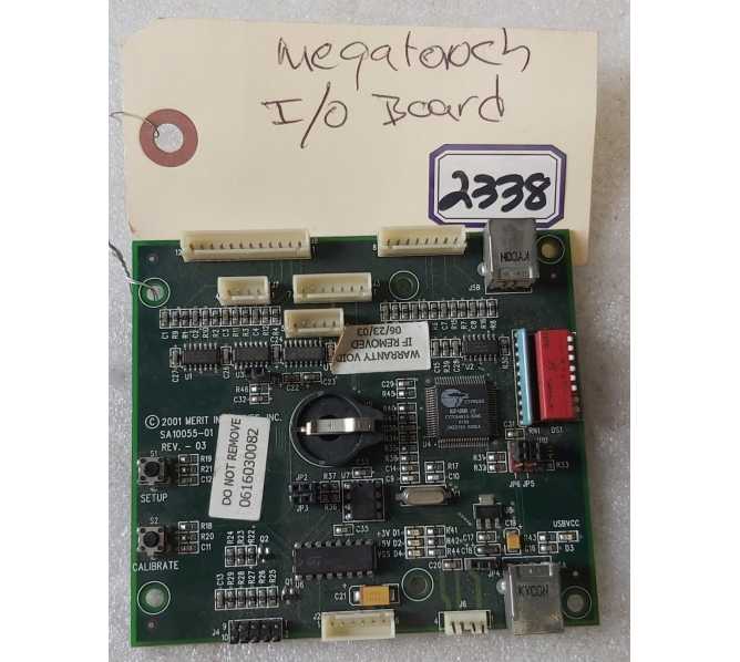 MERIT INDUSTRIES Arcade Game IO Board #SA10055-01 (2338) 