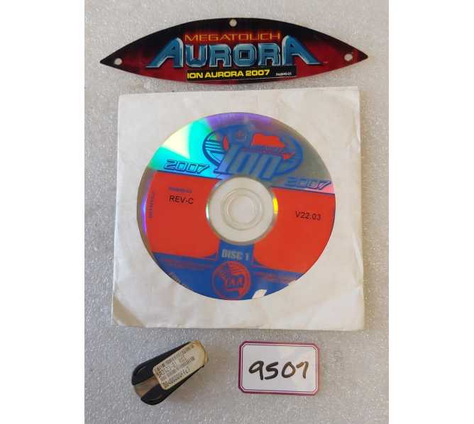 MERIT MEGATOUCH ION 2007 Upgrade Kit w Security Key & Decal #9507