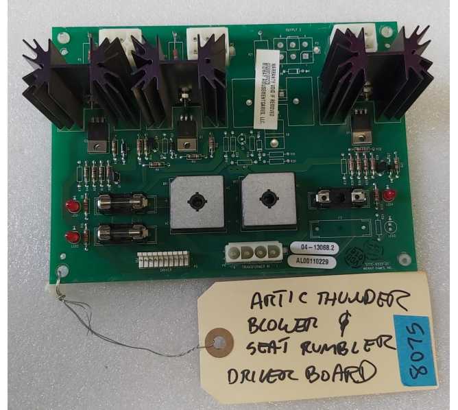 MIDWAY ARCTIC THUNDER Arcade Game BLOWER & SEAT RUMBLER DRIVER Board #5772-16522-01 (8075) 