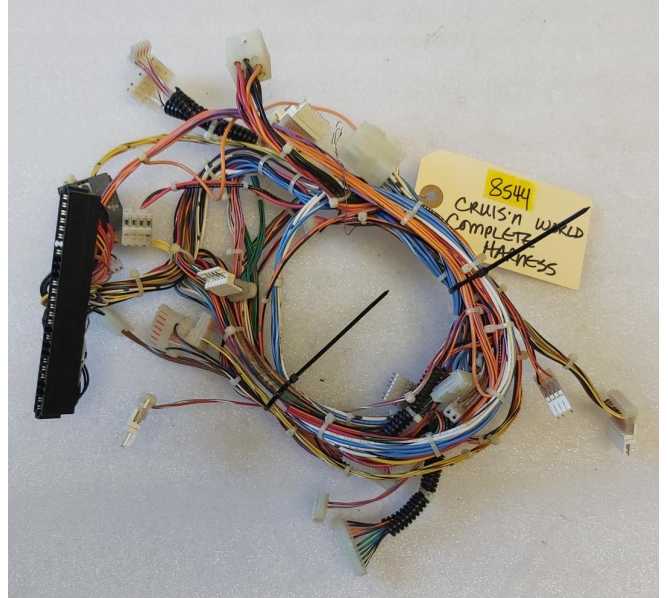 MIDWAY CRUIS'N WORLD 25" SIT-DOWN Arcade Game COMPLETE UNCUT WIRING HARNESS #8544 