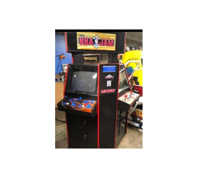MIDWAY NBA JAM DUAL SCREEN 4-Player Upright Corner Cabinet Arcade Game for sale  