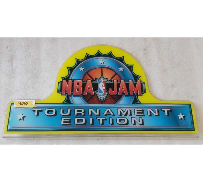  MIDWAY NBA JAM TOURNAMENT EDITION Arcade Game PLEXIGLASS Header (4010) 