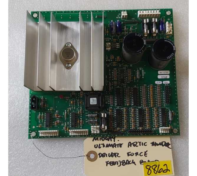 MIDWAY ULTIMATE ARCTIC THUNDER Arcade Game DRIVER FORCE FEEDBACK Board #5772-16255-02 (8862)