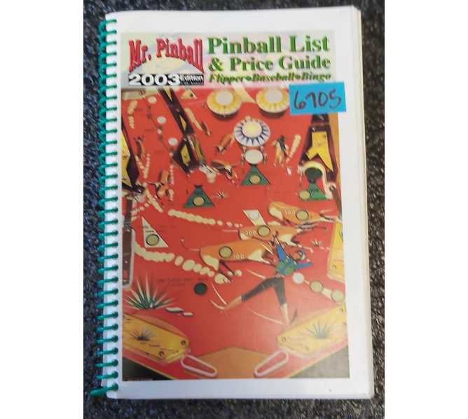 MR. PINBALL LIST & PRICE GUIDE - 2003 EDITION #6705