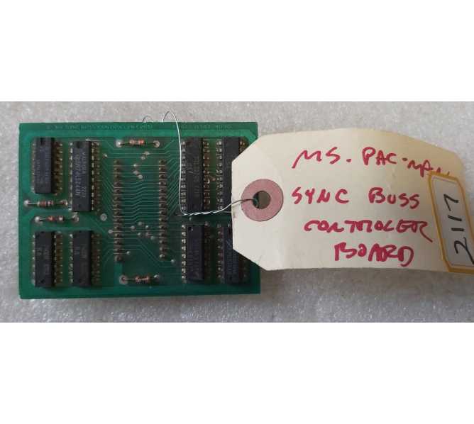 MS. PAC-MAN PACMAN Arcade Game SYNC BUS CONTROLLER Q Board (2117)