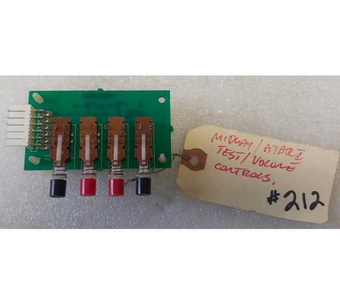 Midway Atari Arcade Game Test Volume Control Board (212) 