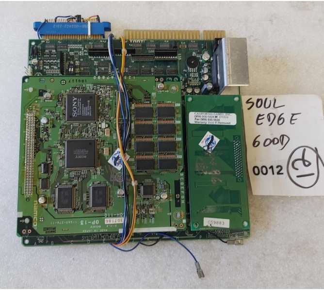 NAMCO SOUL EDGE Arcade Game Board Set #0012 