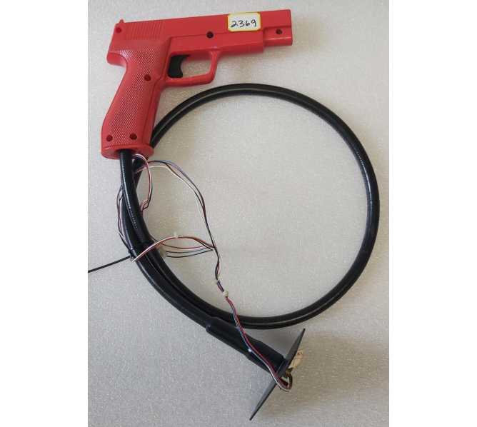 NAMCO TIME CRISIS 1, II, 3 / POINT BLANK 1 & 2 Arcade Game HAPP VERSION GUN w CABLE (2369)