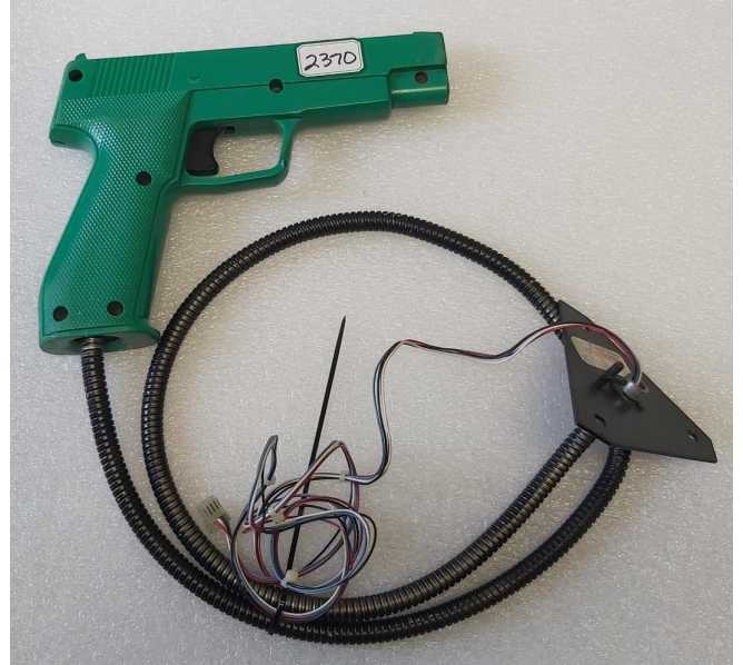 NAMCO TIME CRISIS 1, II, 3 / POINT BLANK 1 & 2 Arcade Game HAPP VERSION GUN w CABLE (2370)