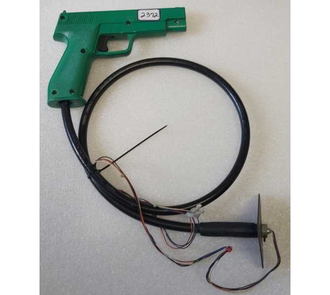 NAMCO TIME CRISIS 1, II, 3 / POINT BLANK 1 & 2 Arcade Game HAPP VERSION GUN w CABLE (2372)