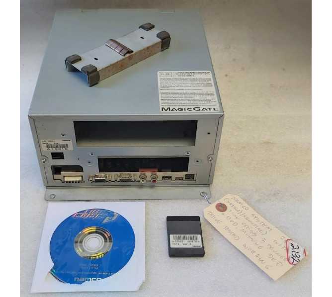 NAMCO TIME CRISIS 3 Arcade Game SYSTEM 296 w DONGLE & DVD DISC (MISSING DVD DRIVE) (2132) 