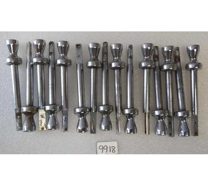 NATIONAL 222 Cigarette Vending Machine CHROME TIP PULL HANDLES - 6 3/8 in - Lot of 15 #9918