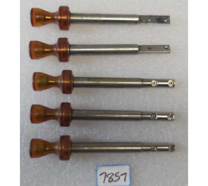 NATIONAL 222 Cigarette Vending Machine PULL HANDLES - 6 3/8 in - Lot of 5 #7857 