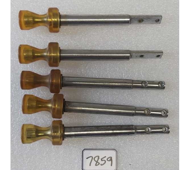 NATIONAL 222 Cigarette Vending Machine PULL HANDLES - 6 3/8 in - Lot of 5 #7859 