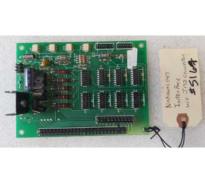 NATIONAL VENDORS 147 SNACK MAIN CONTROL Board wout J172 connector #1471074B (5167)  