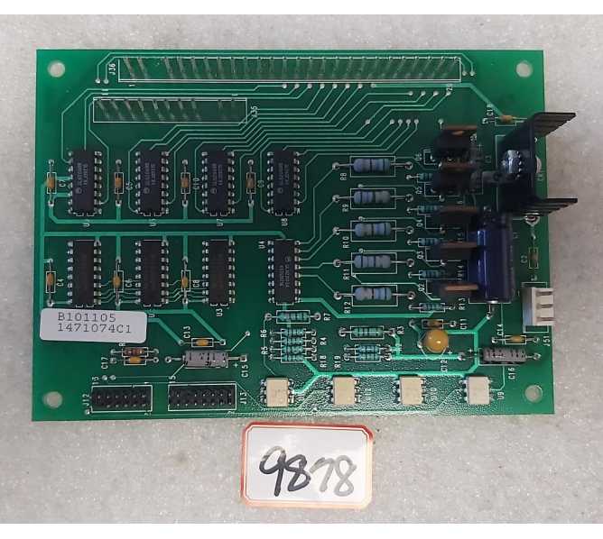 NATIONAL VENDORS 147,148, 430, 474, 475, 476 Vending Machine DRIVER INTERFACE Board #B101105 (9878)
