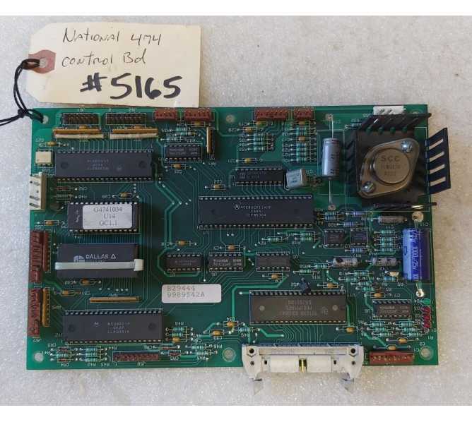 NATIONAL VENDORS 474 SNACK Vending Machine MAIN CONTROL Board #9989542A (5165) 