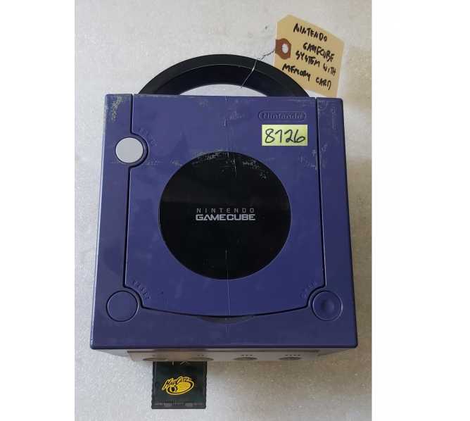 NINTENDO GAMECUBE SYSTEM with MEMORY CARD #DOL-001 USA (8726) 