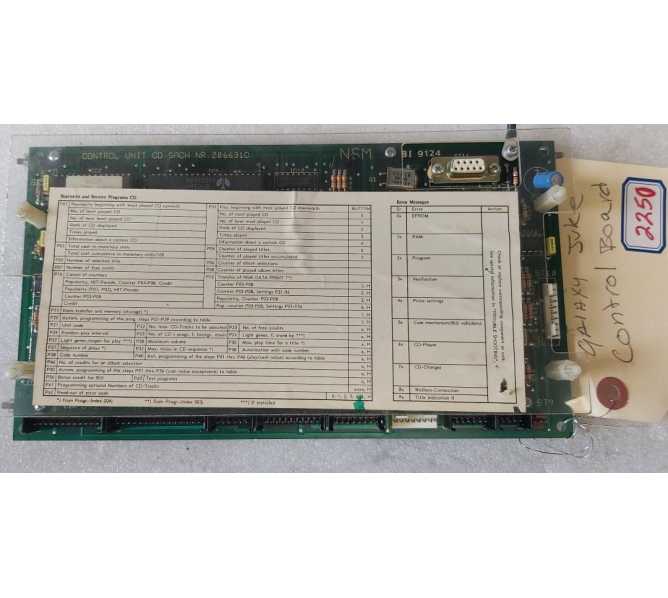 NSM GALAXY Jukebox CONTROL Board #206631C (2250) 