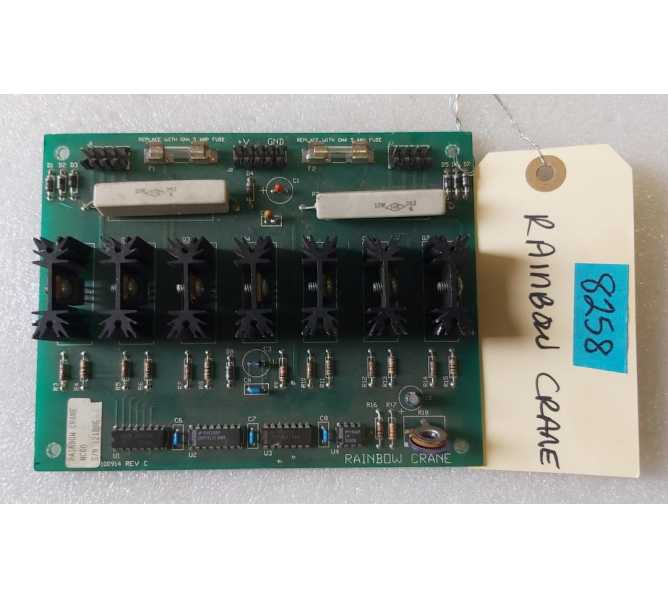 PREMIER RAINBOW CRANE Redemption Arcade Game Board #100914 Rev C (8258) 