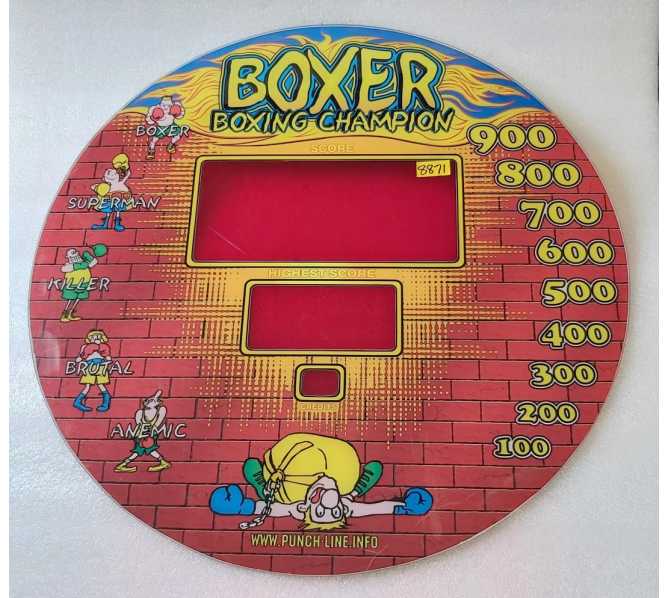 PUNCH LINE BOXER BOXING CHAMPION Arcade Game SCORE PLEXIGLASS #8871