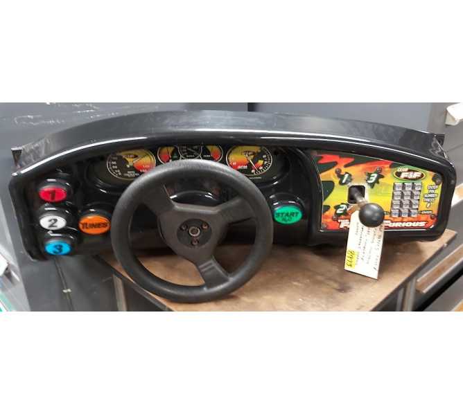 RAW THRILLS THE FAST & THE FURIOUS Arcade Game STEERING CONTROL PANEL ASSEMBLY #8973 