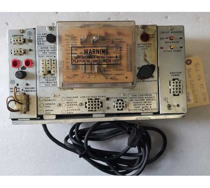 ROCK-OLA Jukebox 45 POWER DISTRIBUTION UNIT (2278) 