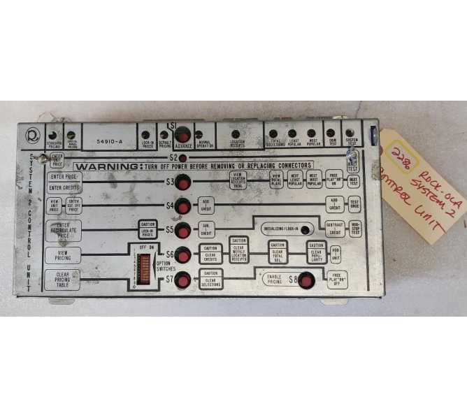 ROCK-OLA Jukebox SYSTEM 2 CONTROL UNIT #54910-A (2286) 