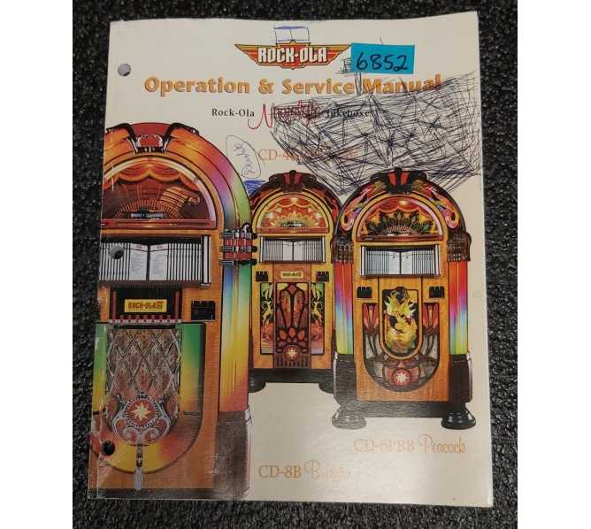 ROCK-OLA NOSTALGIC CD-4GZB GAZELLE, CD-6PBB PEACOCK, CD-8B BUBBLER Jukebox OPERATION & SERVICE Manual #6852 