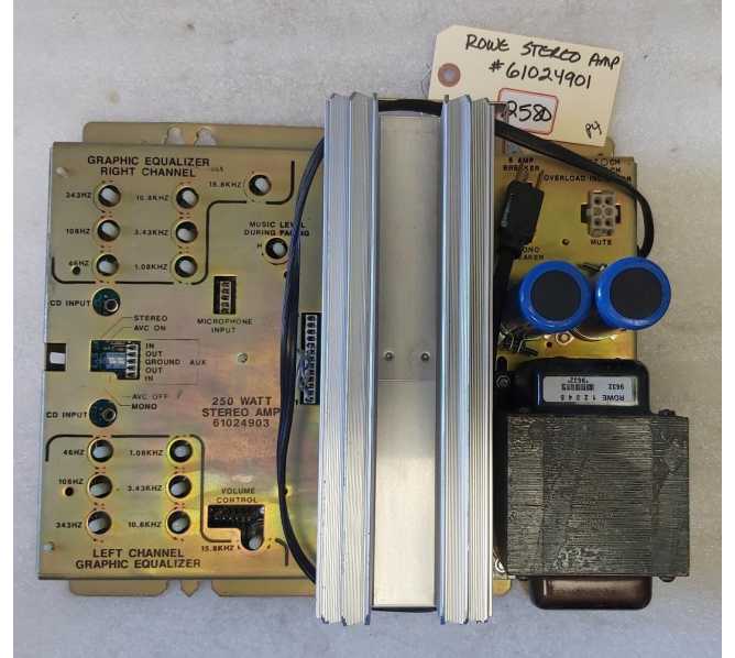 ROWE AMI CD 100A or B Jukebox 250 WATT STEREO AMPLIFIER #61024901 (2580)