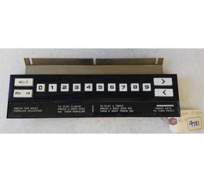 ROWE AMI CD 100A or B Jukebox KEYBOARD Assembly #408333501 (9781) 
