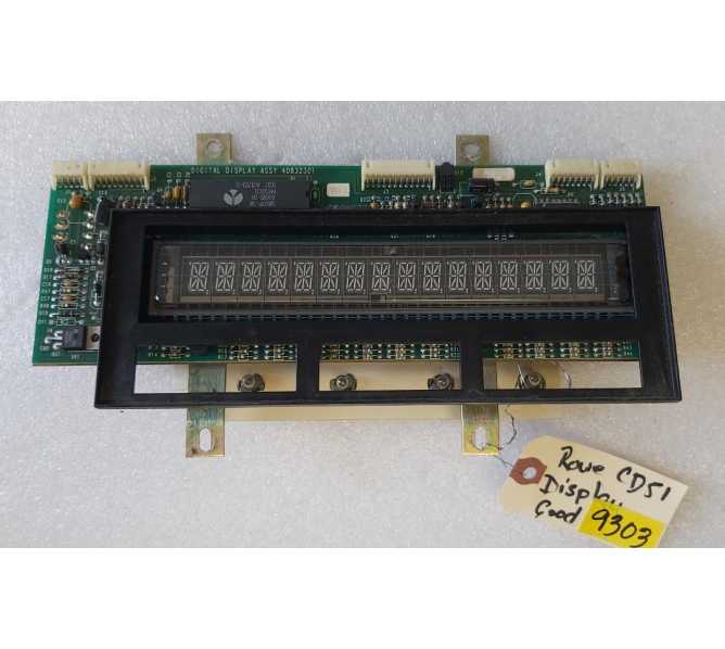 ROWE AMI CD-51 Jukebox DIGITAL DISPLAY Assembly Board #40832301 (9303) 