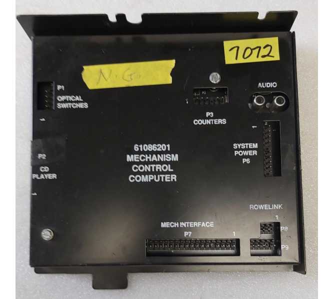 ROWE AMI Jukebox CD 100 MECHANISM CONTROL COMPUTER #61086201 (7075) - AS IS - NG 