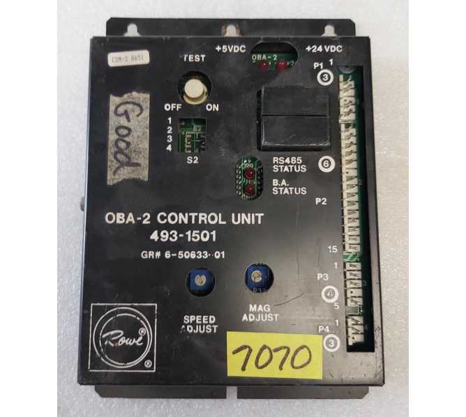 ROWE AMI Jukebox OBA-2 CONTROL UNIT #493-1501 GR #6-50633-01 (7070)  