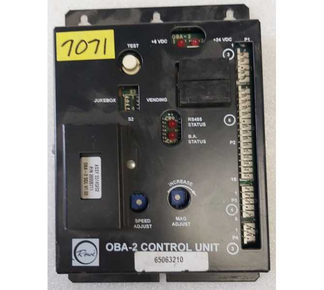 ROWE AMI Jukebox OBA-2 CONTROL UNIT #65063210 (7071)  