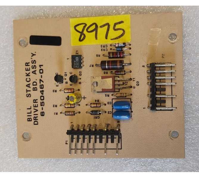 ROWE BC 1, 1200, 3500 Bill Stacker Driver Board #6-50467-01 (8975) 