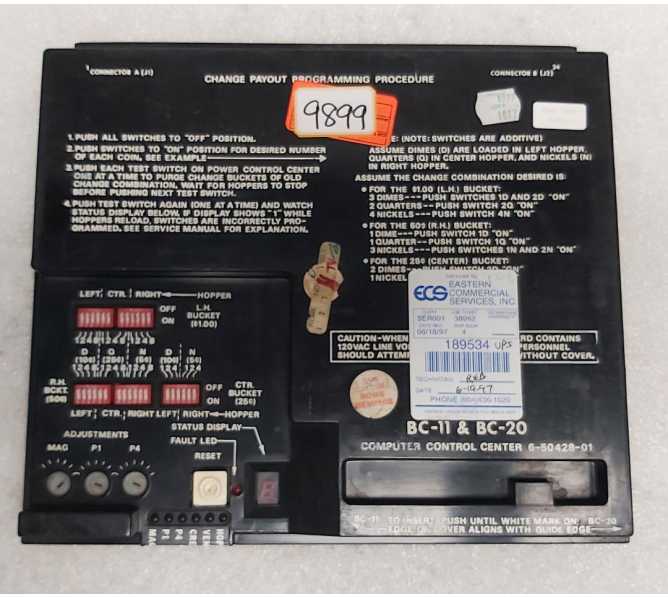 ROWE BC-11 & BC-20 Bill Changer COMPUTER CONTROL CENTER Board #6-50428-01 (9799)