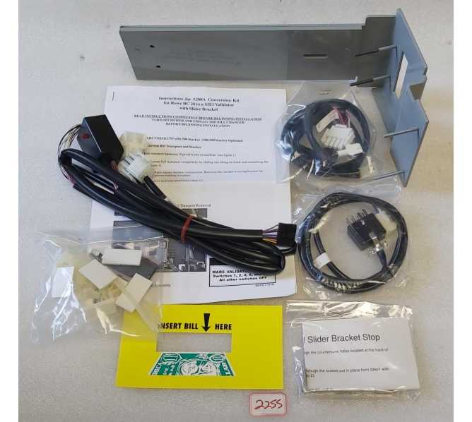 ROWE BC20 to MEI MARS 2500/2511 $1s & NEWER $5s VALIDATOR 5200A CONVERSION Kit (2255) 