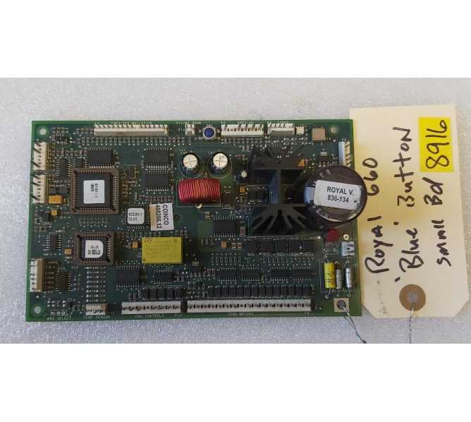 ROYAL VENDORS 660 BLUE BUTTON Small Board #836-134 (8916)
