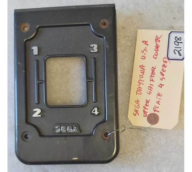 SEGA DAYTONA USA Arcade Game 4 SPEED UPPER SHIFTER COVER PLATE (2198) 
