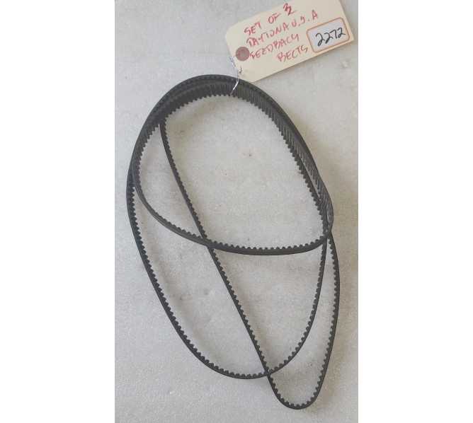 SEGA DAYTONA USA Arcade Game FEEDBACK BELTS - Lot of 3 (2272)