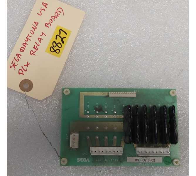 SEGA DAYTONA USA DELUXE Arcade Game RELAY Board - #839-0619-02 (8827) 